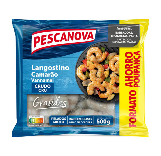 Langostino vannamei grande pelado