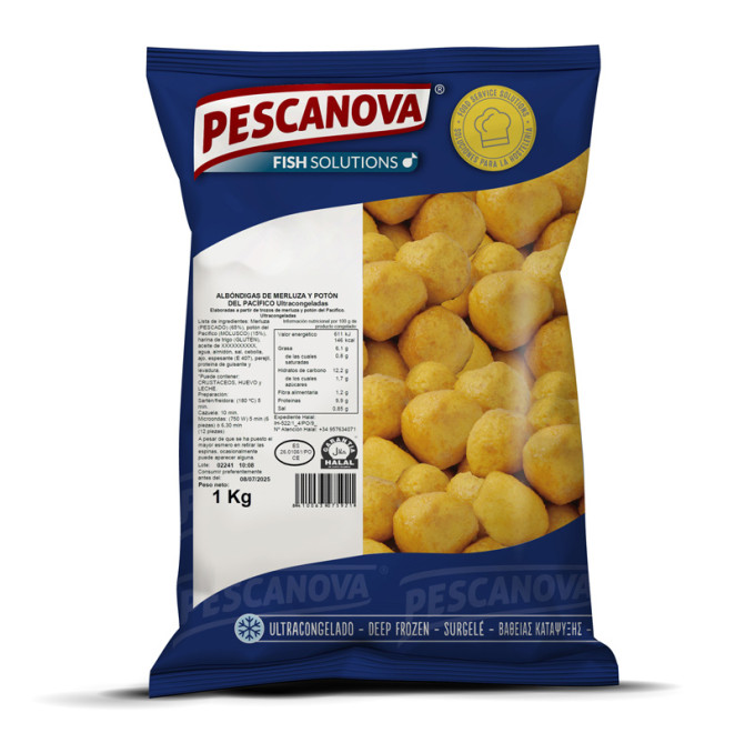 Albóndigas de merluza y pota 1kg