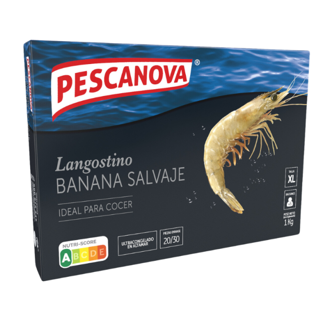 Langostino banana 1kg Pescanova