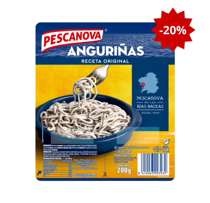 Anguriñas 100+100g promocion 20% de descuento compra online pescanova