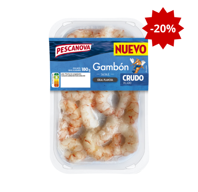 Gambón pelado crudo 180g