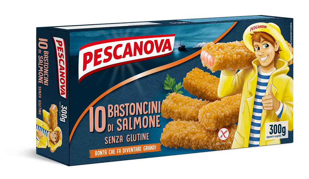 10 Bastoncini di Salmone Senza Glutine - Pescanova